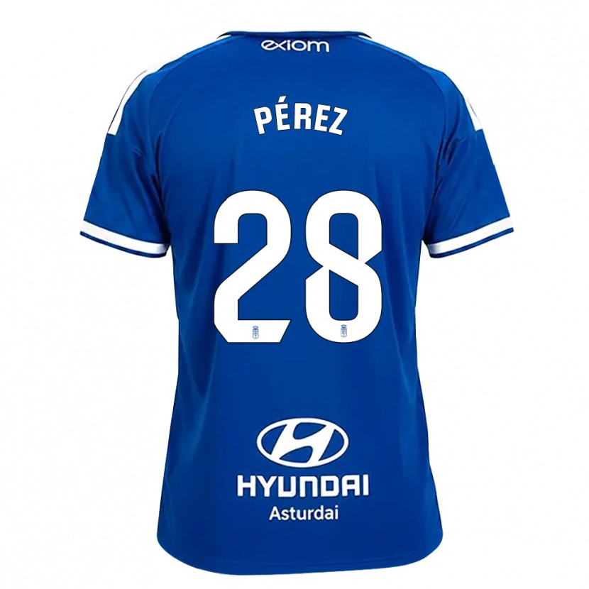 Danxen Barn Enzo Pérez #28 Mediumblå Vit Hemmatröja Matchtröjor 2026/27 Tröjor T-Tröja
