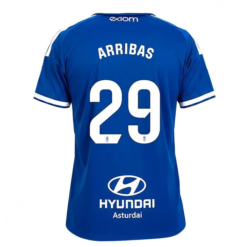 Danxen Barn Arturo Arribas #29 Mediumblå Vit Hemmatröja Matchtröjor 2026/27 Tröjor T-Tröja