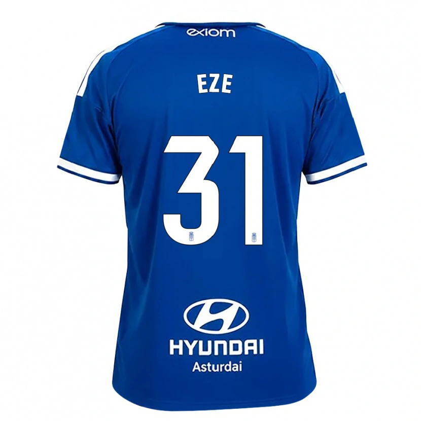 Danxen Barn Chukwuma Eze #31 Mediumblå Vit Hemmatröja Matchtröjor 2026/27 Tröjor T-Tröja