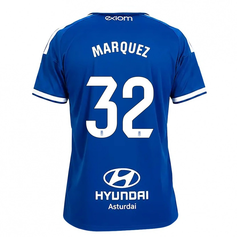 Danxen Barn Gerard Marquez #32 Mediumblå Vit Hemmatröja Matchtröjor 2026/27 Tröjor T-Tröja