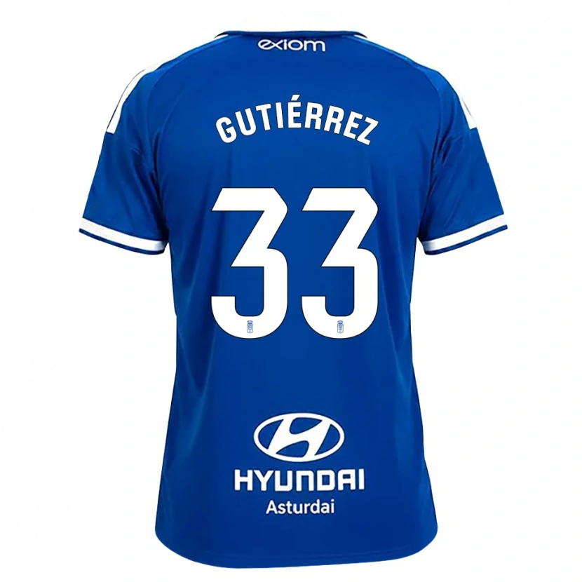 Danxen Barn Raúl Gutiérrez #33 Mediumblå Vit Hemmatröja Matchtröjor 2026/27 Tröjor T-Tröja