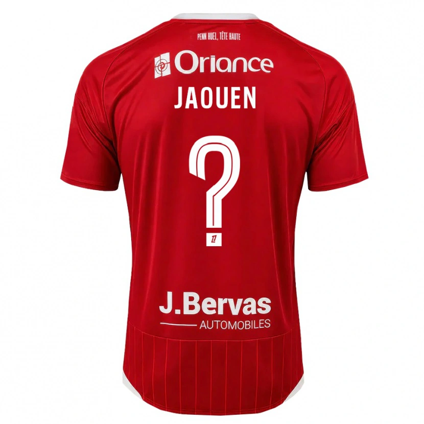 Danxen Barn Léane Jaouen #0 Vit Röd Hemmatröja Matchtröjor 2026/27 Tröjor T-Tröja