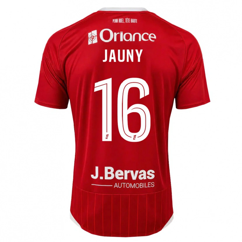 Danxen Barn Noah Jauny #16 Vit Röd Hemmatröja Matchtröjor 2026/27 Tröjor T-Tröja