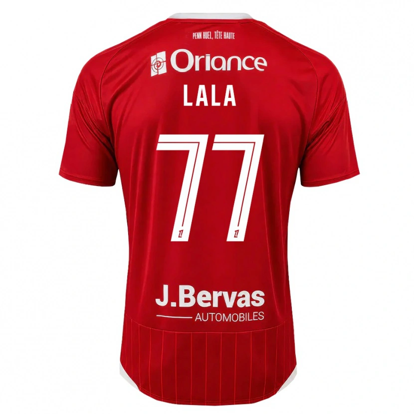 Danxen Barn Kenny Lala #77 Vit Röd Hemmatröja Matchtröjor 2026/27 Tröjor T-Tröja
