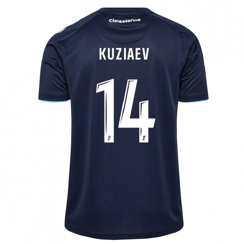 Danxen Barn Daler Kuzyaev #14 Kornblå Midnattsblå Hemmatröja Matchtröjor 2026/27 Tröjor T-Tröja