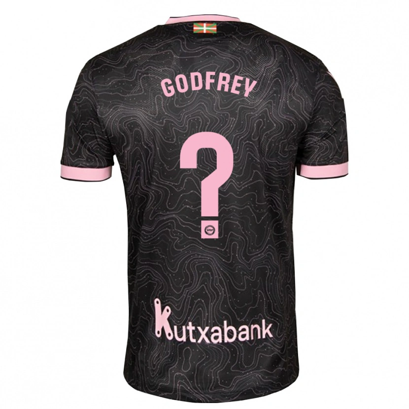 Danxen Barn Andrés Godfrey #0 Svart Rosa Bortatröja Matchtröjor 2026/27 Tröjor T-Tröja