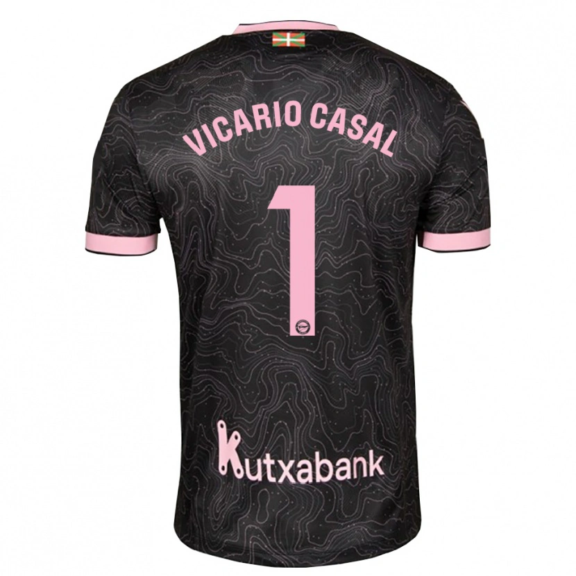 Danxen Barn Jimena Vicario Casal #1 Svart Rosa Bortatröja Matchtröjor 2026/27 Tröjor T-Tröja
