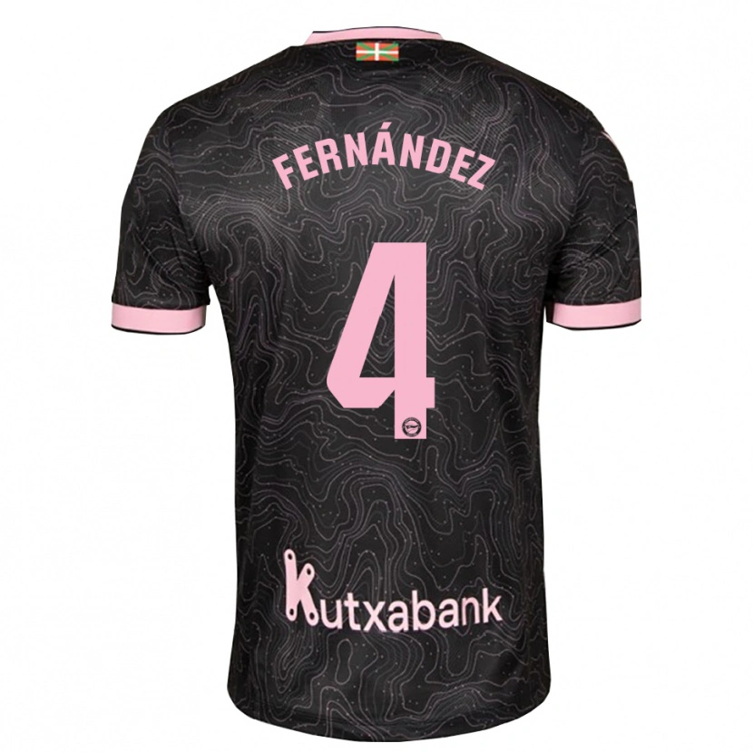 Danxen Barn Aritz Fernández #4 Svart Rosa Bortatröja Matchtröjor 2026/27 Tröjor T-Tröja
