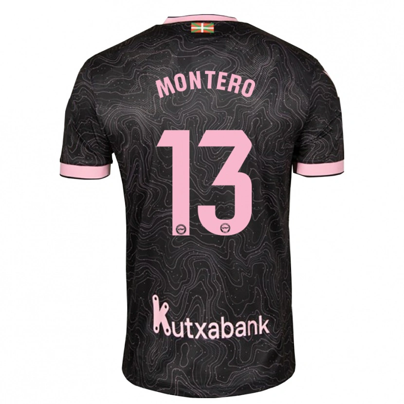 Danxen Barn Rubén Montero #13 Svart Rosa Bortatröja Matchtröjor 2026/27 Tröjor T-Tröja