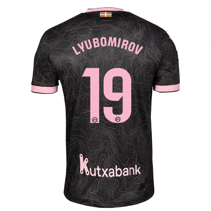 Danxen Barn Daniel Lyubomirov #19 Svart Rosa Bortatröja Matchtröjor 2026/27 Tröjor T-Tröja