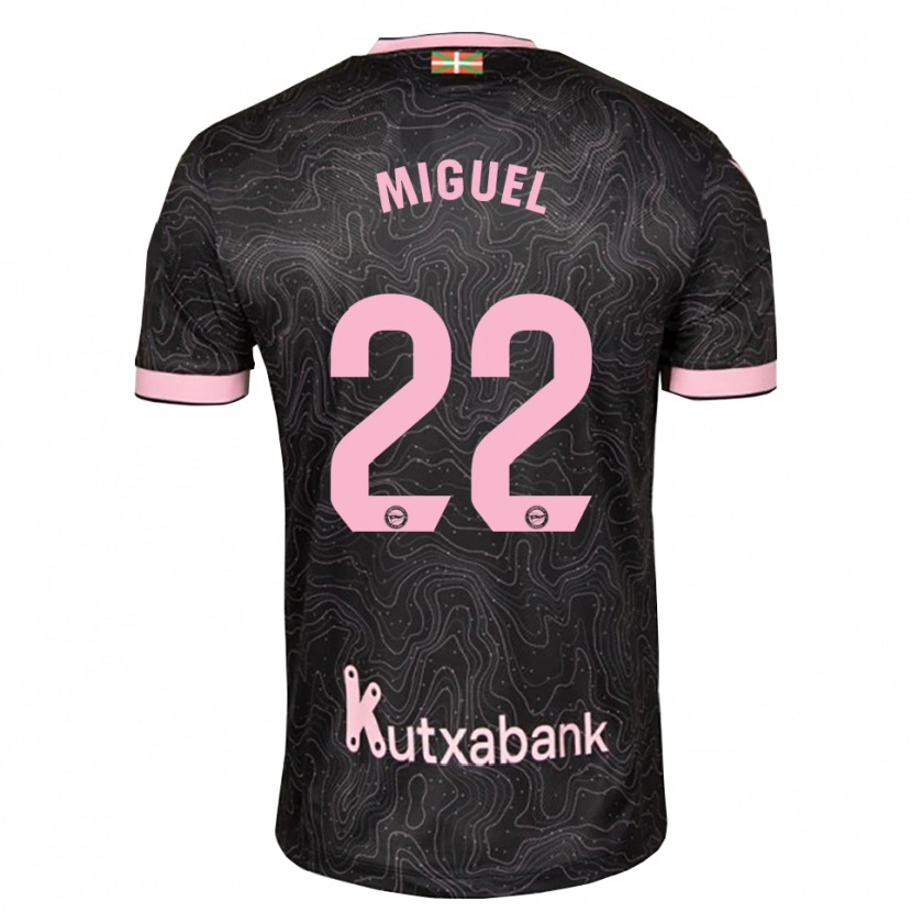 Danxen Barn Miguel Rodríguez #22 Svart Rosa Bortatröja Matchtröjor 2026/27 Tröjor T-Tröja