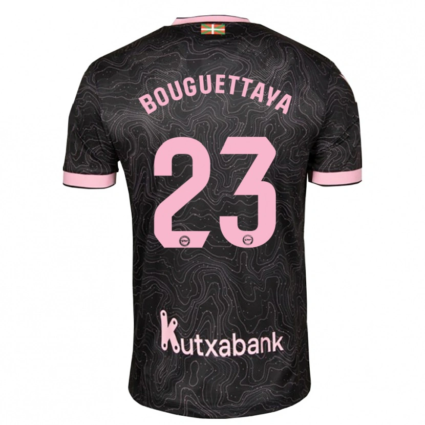 Danxen Barn Tazghat Bouguettaya #23 Svart Rosa Bortatröja Matchtröjor 2026/27 Tröjor T-Tröja