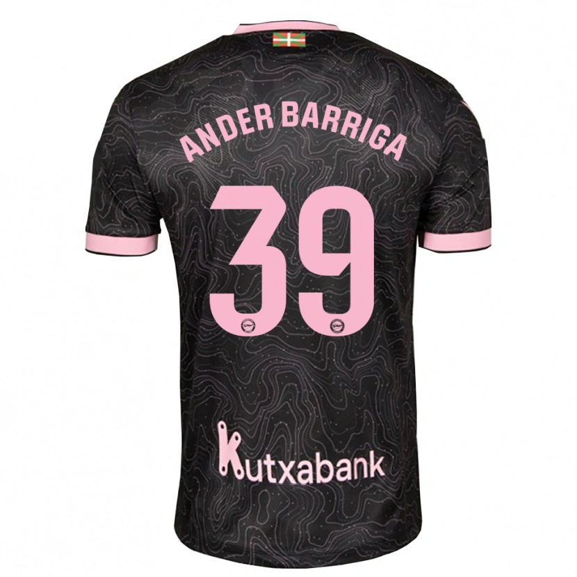 Danxen Barn Jon Ander Barriga #39 Svart Rosa Bortatröja Matchtröjor 2026/27 Tröjor T-Tröja