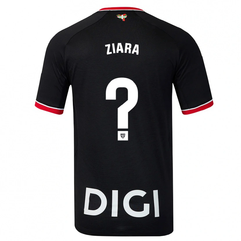Danxen Barn Ziara Vega Uribarri #0 Svart Vit Röd Bortatröja Matchtröjor 2026/27 Tröjor T-Tröja