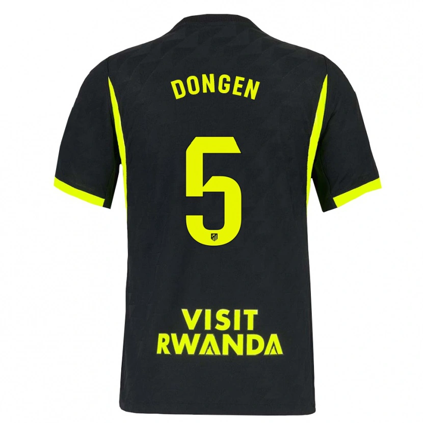 Danxen Barn Merel Van Dongen #5 Ljusgrön Svart Bortatröja Matchtröjor 2026/27 Tröjor T-Tröja