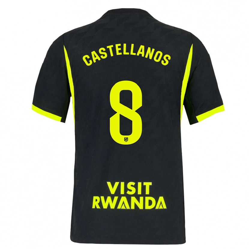 Danxen Barn Jorge Castellanos #8 Ljusgrön Svart Bortatröja Matchtröjor 2026/27 Tröjor T-Tröja