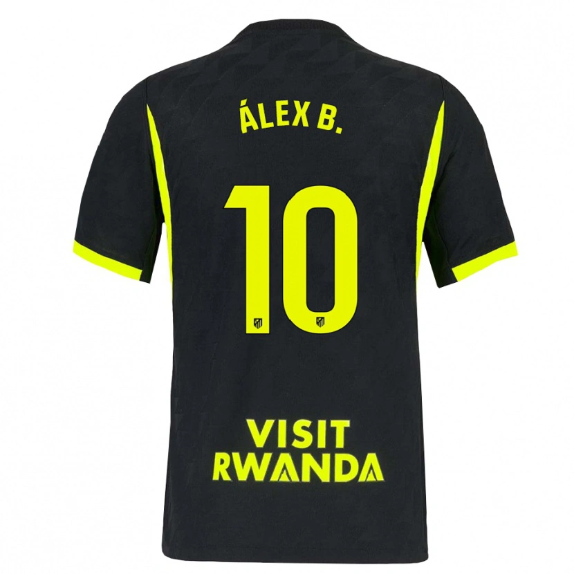 Danxen Barn Álex Baena #10 Ljusgrön Svart Bortatröja Matchtröjor 2026/27 Tröjor T-Tröja