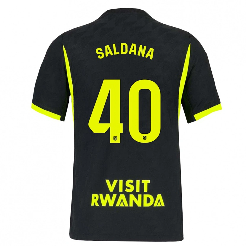 Danxen Barn Jose Saldana #40 Ljusgrön Svart Bortatröja Matchtröjor 2026/27 Tröjor T-Tröja