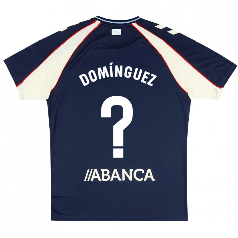 Danxen Barn Fabio Domínguez #0 Kunglig Blå Röd Vit Bortatröja Matchtröjor 2026/27 Tröjor T-Tröja