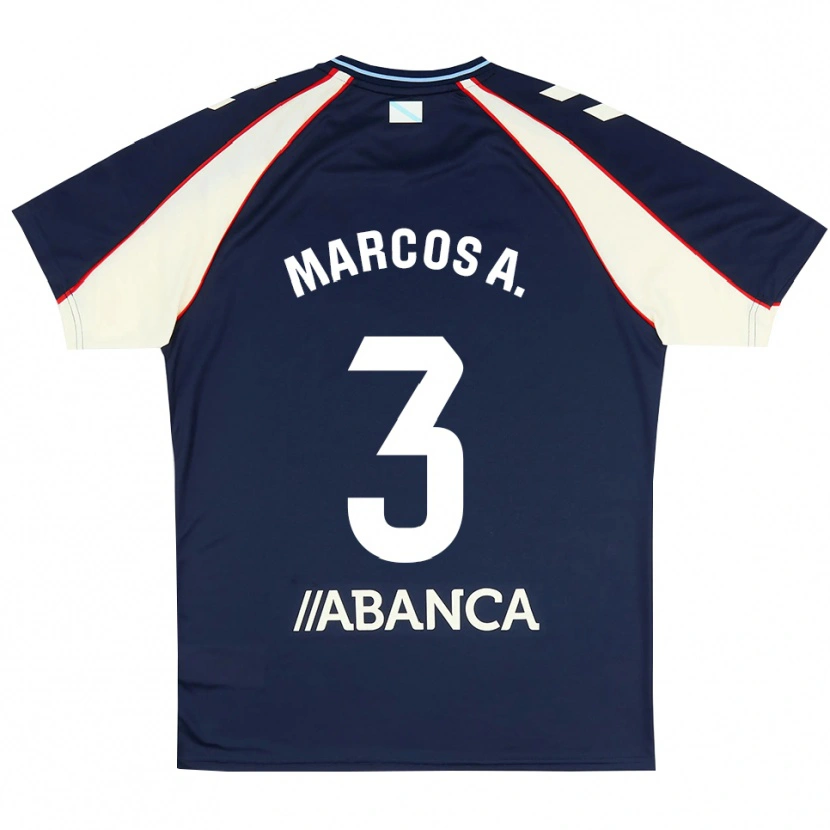 Danxen Barn Marcos Alonso #3 Kunglig Blå Röd Vit Bortatröja Matchtröjor 2026/27 Tröjor T-Tröja