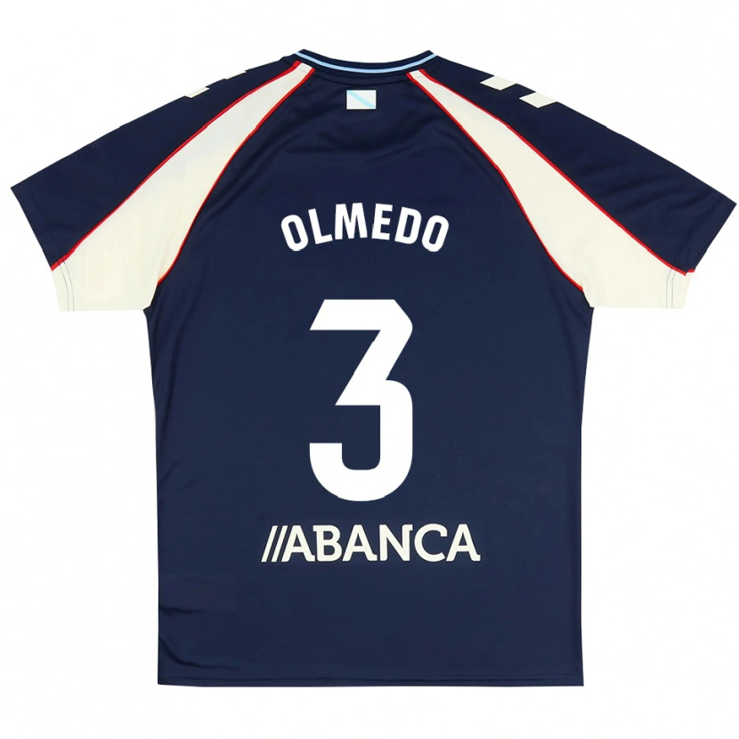 Danxen Barn Alexis Olmedo #3 Kunglig Blå Röd Vit Bortatröja Matchtröjor 2026/27 Tröjor T-Tröja