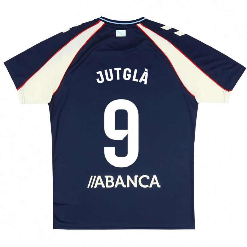Danxen Barn Ferran Jutglà #9 Kunglig Blå Röd Vit Bortatröja Matchtröjor 2026/27 Tröjor T-Tröja