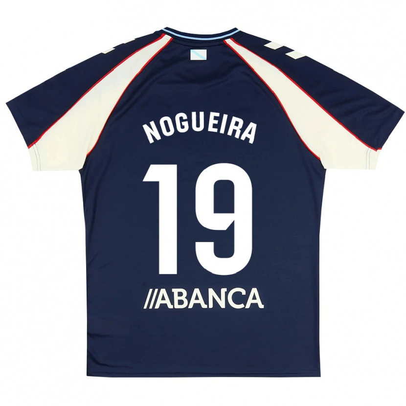 Danxen Barn María Nogueira #19 Kunglig Blå Röd Vit Bortatröja Matchtröjor 2026/27 Tröjor T-Tröja