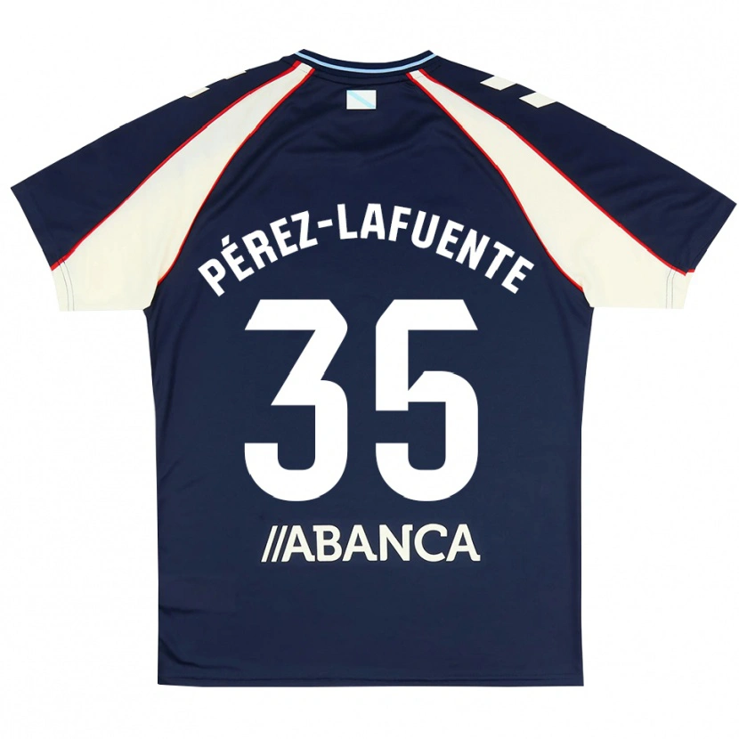 Danxen Barn Jorge Pérez-Lafuente #35 Kunglig Blå Röd Vit Bortatröja Matchtröjor 2026/27 Tröjor T-Tröja