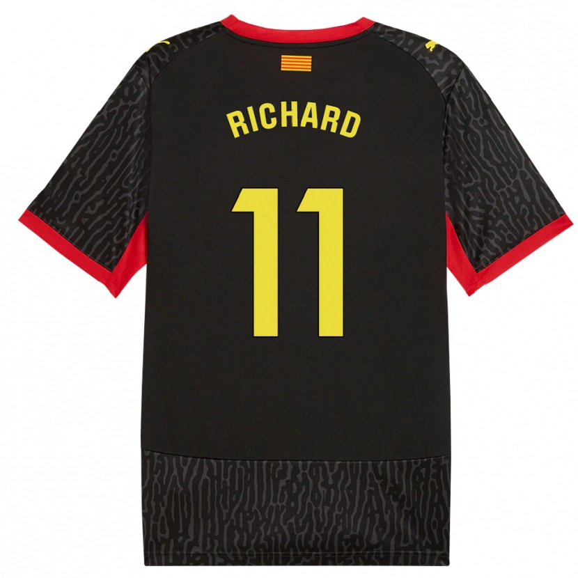 Danxen Barn Richard Martínez #11 Svart Gul Röd Bortatröja Matchtröjor 2026/27 Tröjor T-Tröja