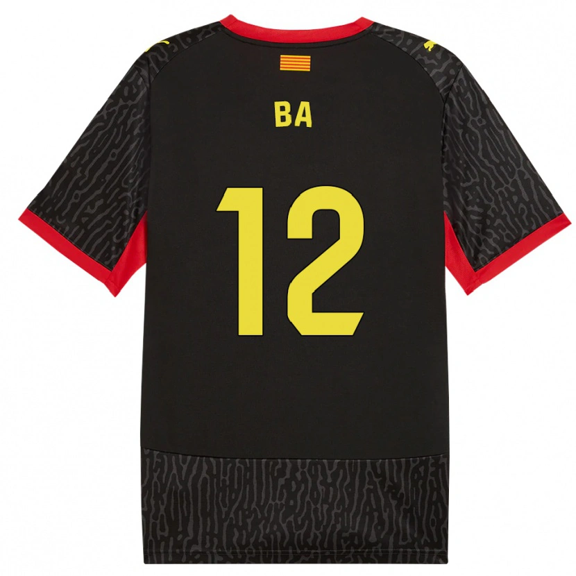 Danxen Barn Papa Ba #12 Svart Gul Röd Bortatröja Matchtröjor 2026/27 Tröjor T-Tröja
