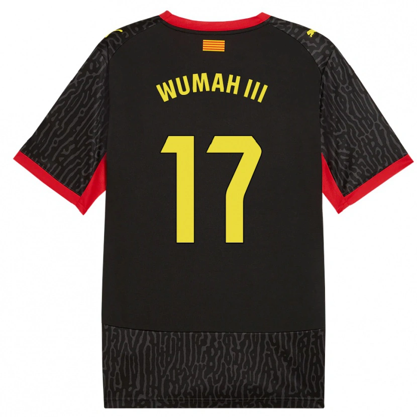 Danxen Barn Edward Wumah Iii #17 Svart Gul Röd Bortatröja Matchtröjor 2026/27 Tröjor T-Tröja