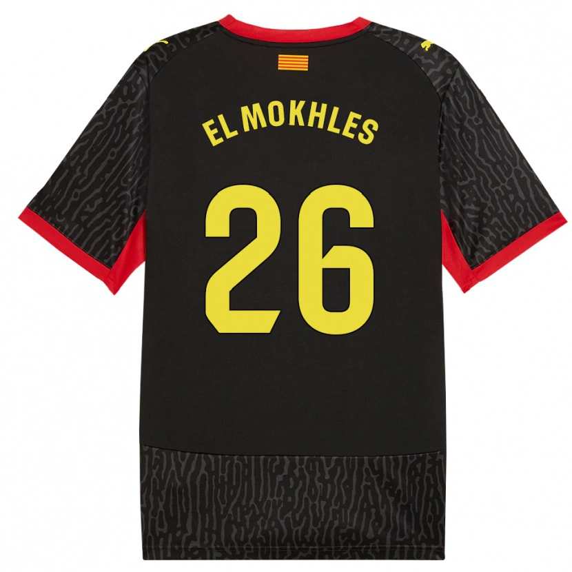 Danxen Barn Adam El Mokhles #26 Svart Gul Röd Bortatröja Matchtröjor 2026/27 Tröjor T-Tröja