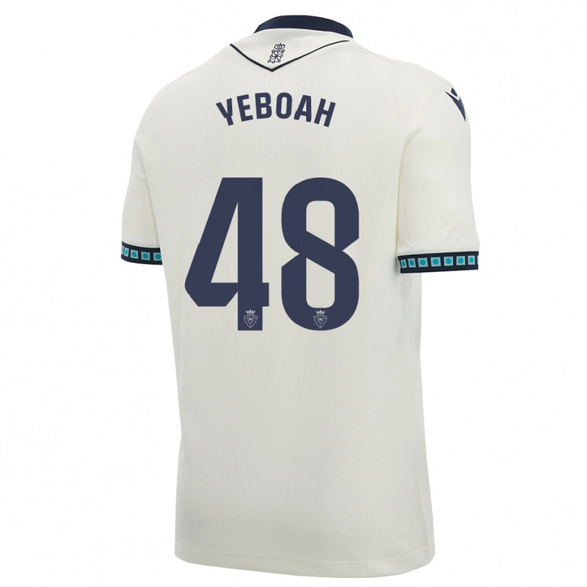Danxen Barn Rockson Yeboah #48 Vit Svart Ljus Himmelsblå Bortatröja Matchtröjor 2026/27 Tröjor T-Tröja