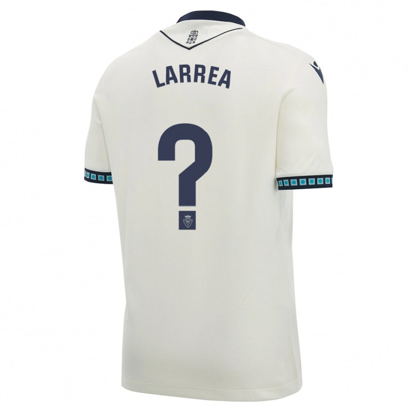 Danxen Barn Unai Larrea #0 Vit Svart Ljus Himmelsblå Bortatröja Matchtröjor 2026/27 Tröjor T-Tröja