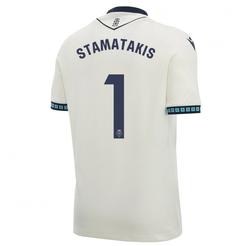 Danxen Barn Dimitrios Stamatakis #1 Vit Svart Ljus Himmelsblå Bortatröja Matchtröjor 2026/27 Tröjor T-Tröja