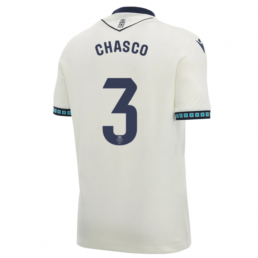 Danxen Barn Raúl Chasco #3 Vit Svart Ljus Himmelsblå Bortatröja Matchtröjor 2026/27 Tröjor T-Tröja