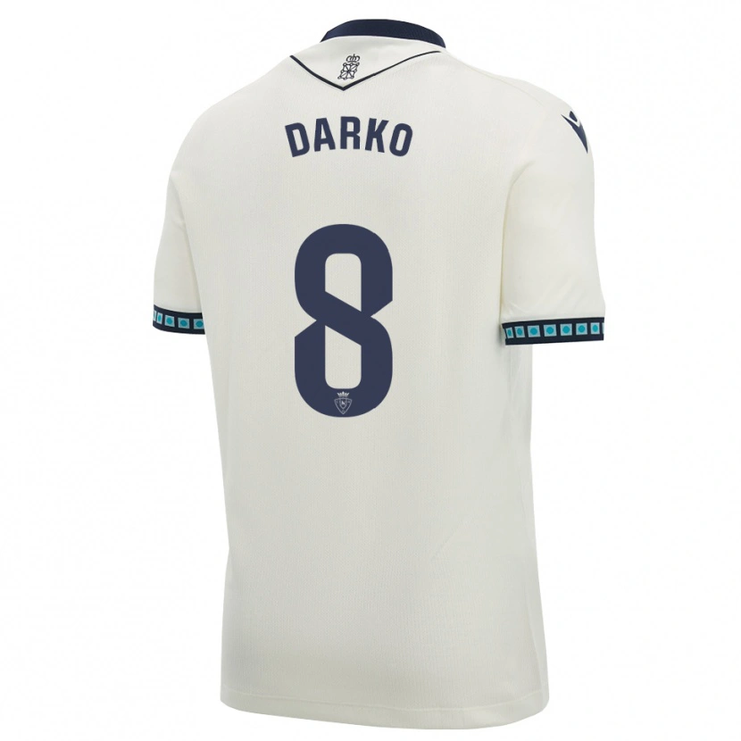 Danxen Barn Darko Brasanac #8 Vit Svart Ljus Himmelsblå Bortatröja Matchtröjor 2026/27 Tröjor T-Tröja