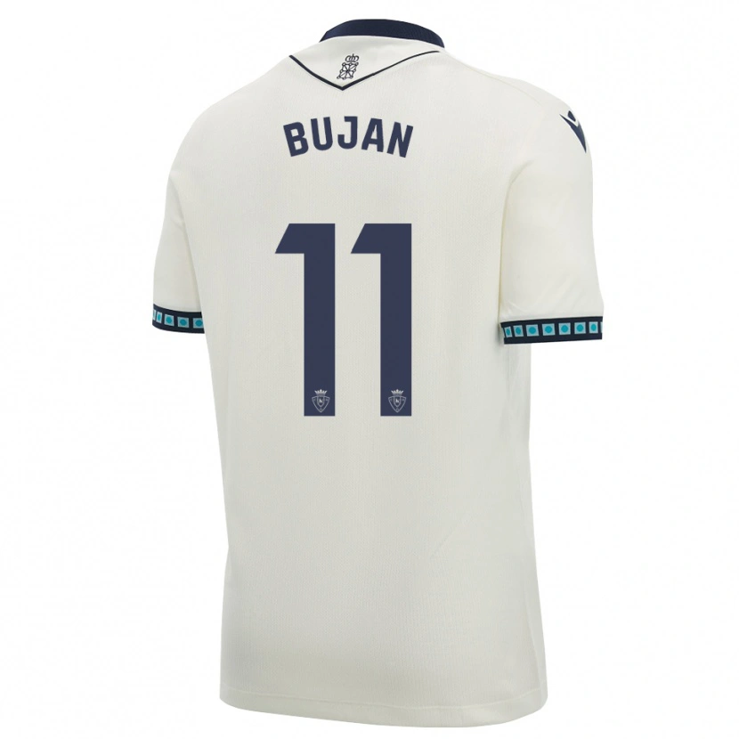 Danxen Barn Unai Buján #11 Vit Svart Ljus Himmelsblå Bortatröja Matchtröjor 2026/27 Tröjor T-Tröja