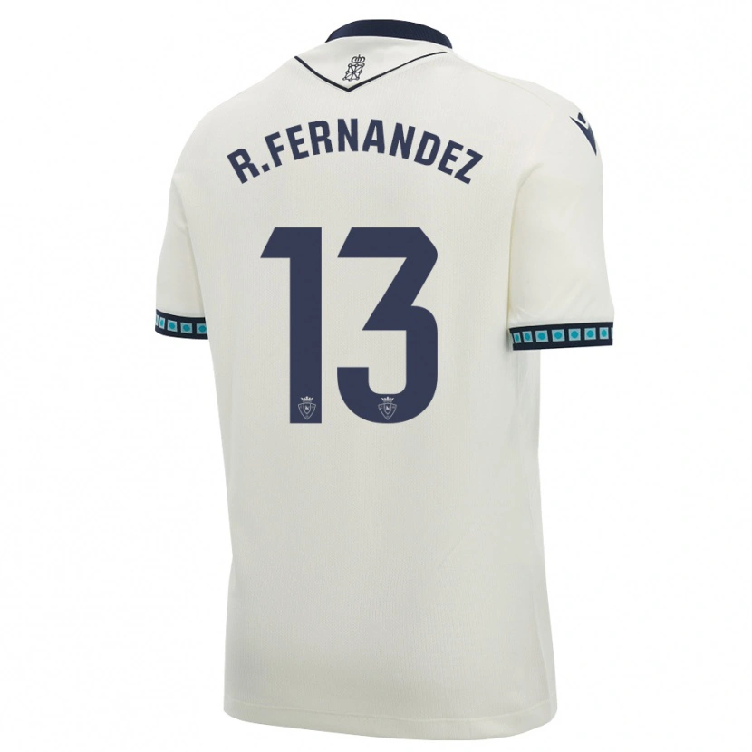 Danxen Barn Rafa Fernández #13 Vit Svart Ljus Himmelsblå Bortatröja Matchtröjor 2026/27 Tröjor T-Tröja