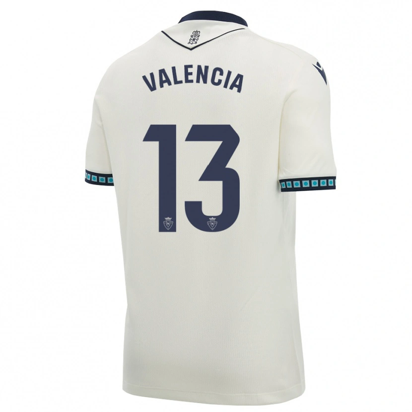 Danxen Barn Pablo Valencia #13 Vit Svart Ljus Himmelsblå Bortatröja Matchtröjor 2026/27 Tröjor T-Tröja
