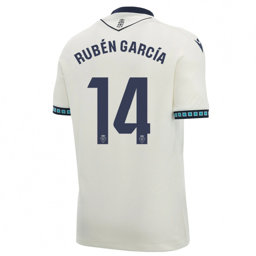 Danxen Barn Rubén García #14 Vit Svart Ljus Himmelsblå Bortatröja Matchtröjor 2026/27 Tröjor T-Tröja
