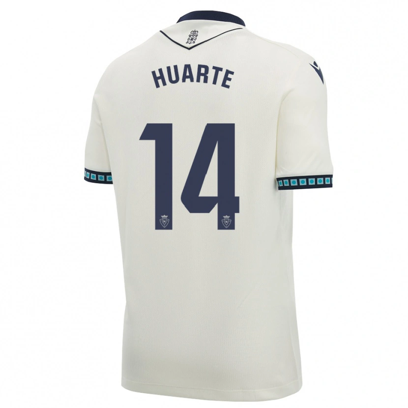 Danxen Barn Xabi Huarte #14 Vit Svart Ljus Himmelsblå Bortatröja Matchtröjor 2026/27 Tröjor T-Tröja