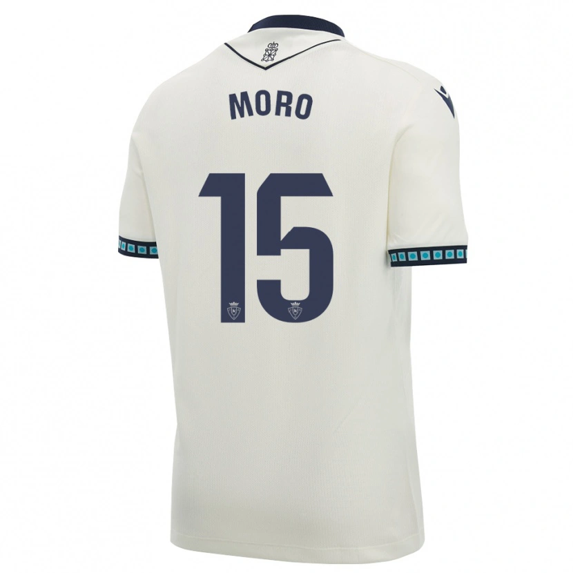 Danxen Barn Raúl Moro #15 Vit Svart Ljus Himmelsblå Bortatröja Matchtröjor 2026/27 Tröjor T-Tröja