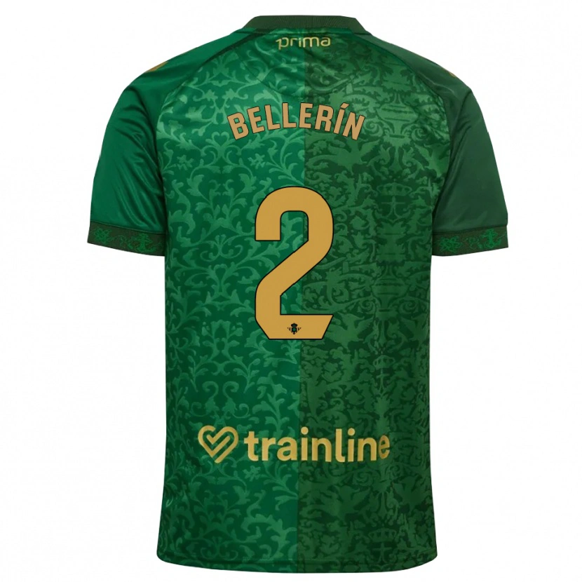 Danxen Barn Héctor Bellerín #2 Skogsgrön Mörk Guldbrun Bortatröja Matchtröjor 2026/27 Tröjor T-Tröja