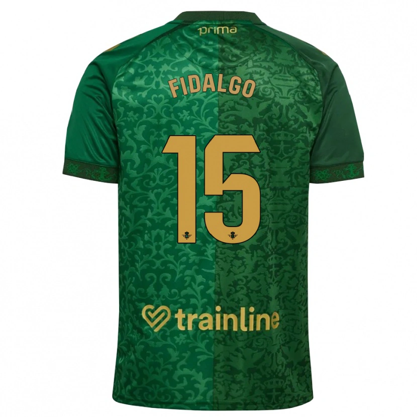 Danxen Barn Álvaro Fidalgo #15 Skogsgrön Mörk Guldbrun Bortatröja Matchtröjor 2026/27 Tröjor T-Tröja