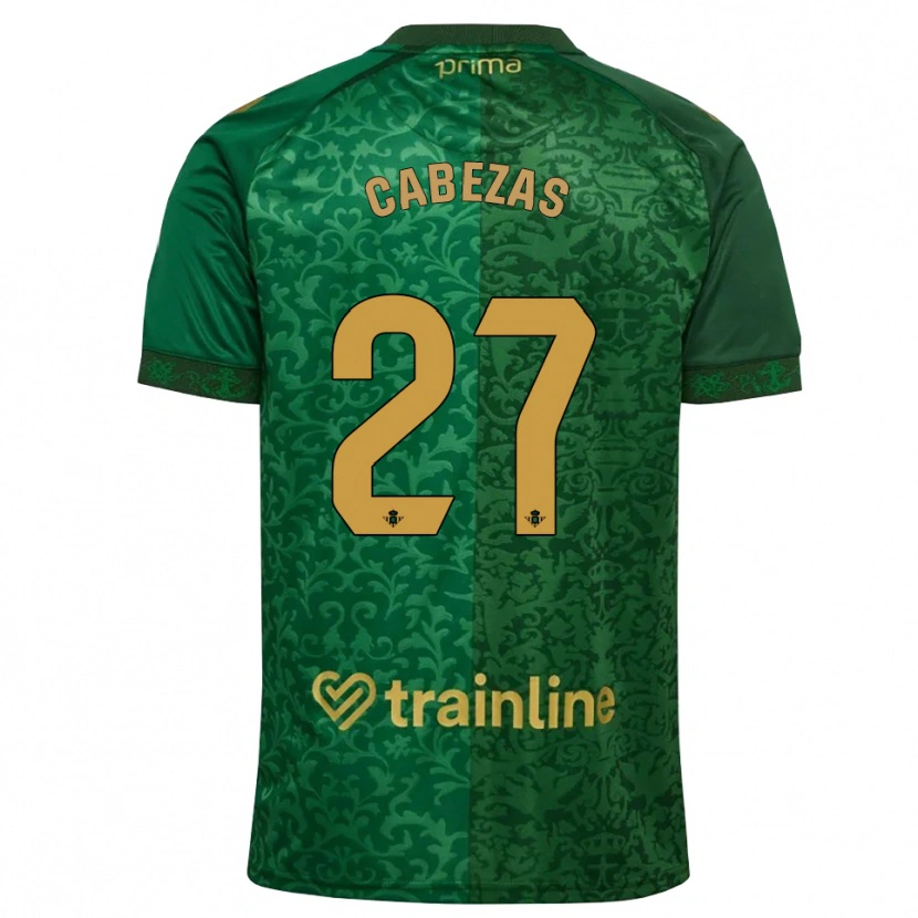 Danxen Barn Ángela Cabezas #27 Skogsgrön Mörk Guldbrun Bortatröja Matchtröjor 2026/27 Tröjor T-Tröja