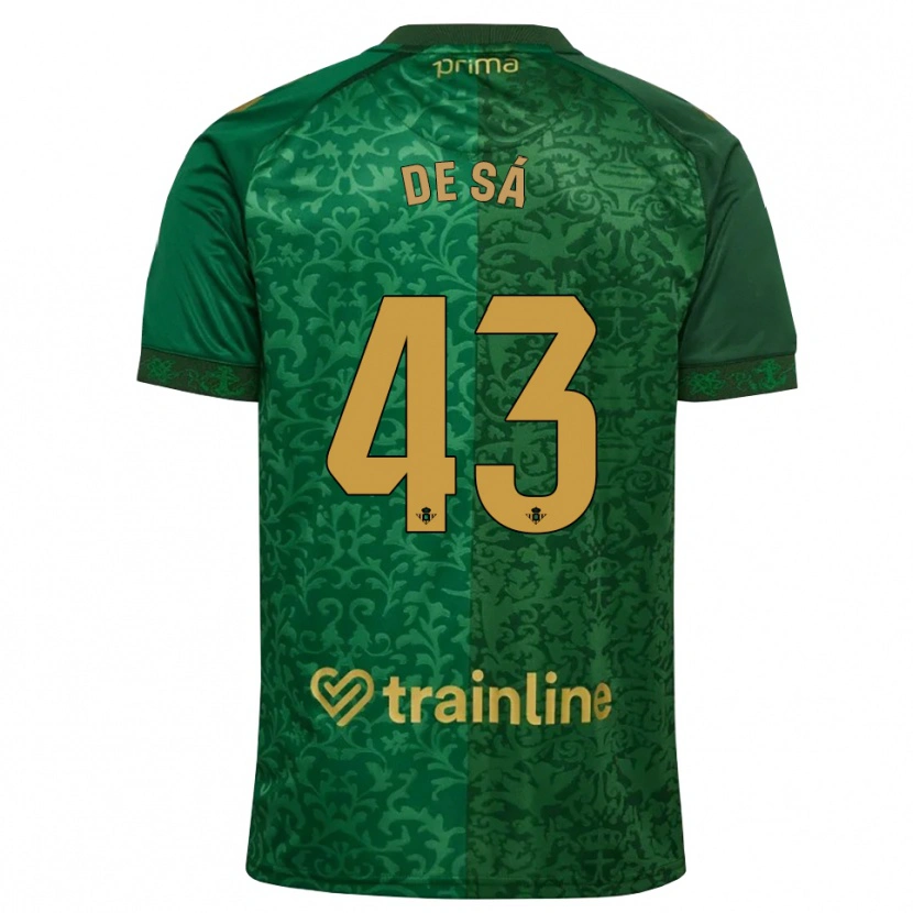 Danxen Barn Rubén De Sá #43 Skogsgrön Mörk Guldbrun Bortatröja Matchtröjor 2026/27 Tröjor T-Tröja