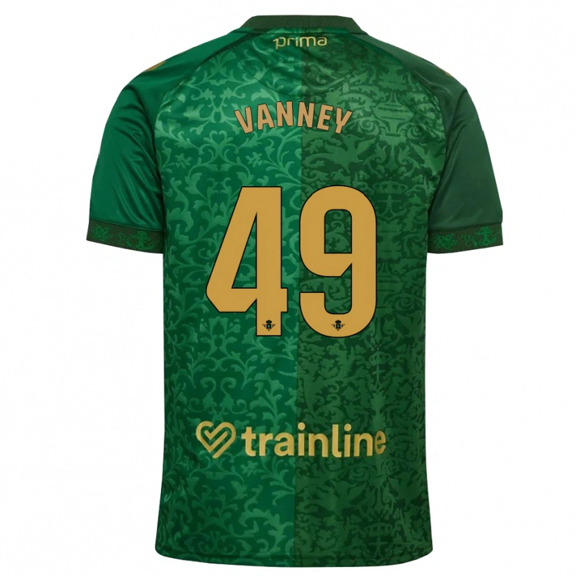 Danxen Barn Dylan Vanney #49 Skogsgrön Mörk Guldbrun Bortatröja Matchtröjor 2026/27 Tröjor T-Tröja