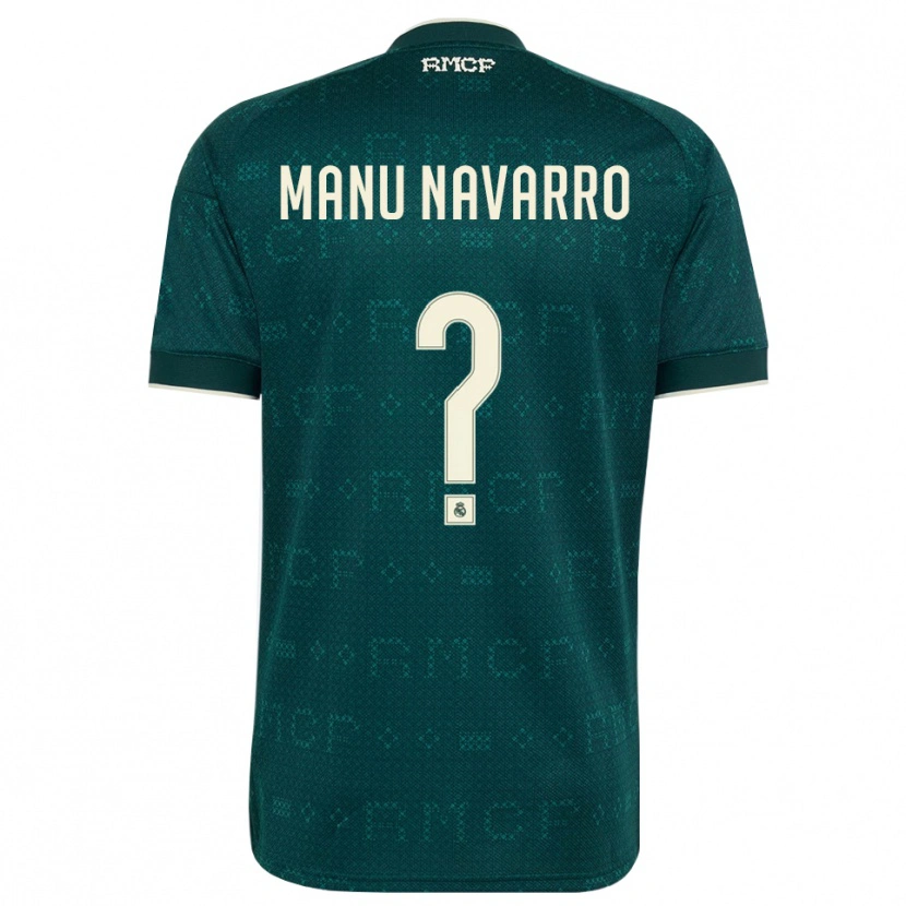 Danxen Barn Manu Navarro #0 Mörk Skiffergrå Vit Bortatröja Matchtröjor 2026/27 Tröjor T-Tröja