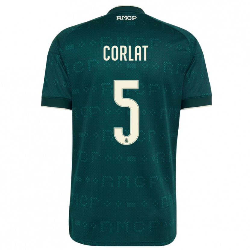 Danxen Barn Edu Corlat #5 Mörk Skiffergrå Vit Bortatröja Matchtröjor 2026/27 Tröjor T-Tröja